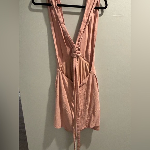 Pink Backless Halter Dress – Size S - Picture 4 of 9